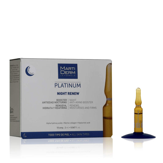 Martiderm Platinum Night Renew Ampoules 10 X 2 Ml