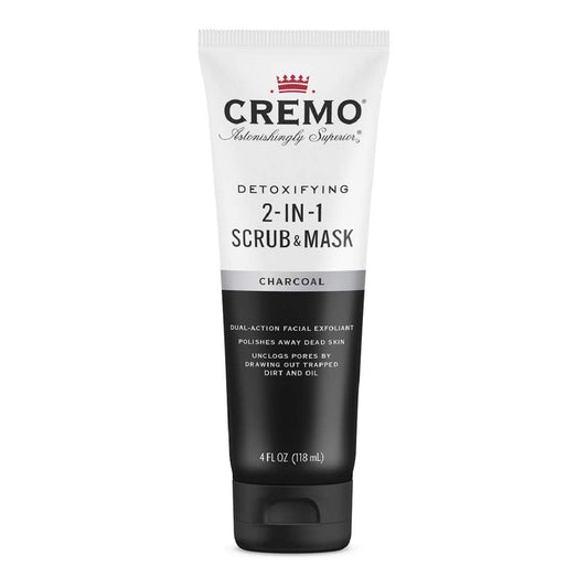 Cremo Detoxifying 2-in-1 Scrub & Mask, Activated Charcoal, 4 oz