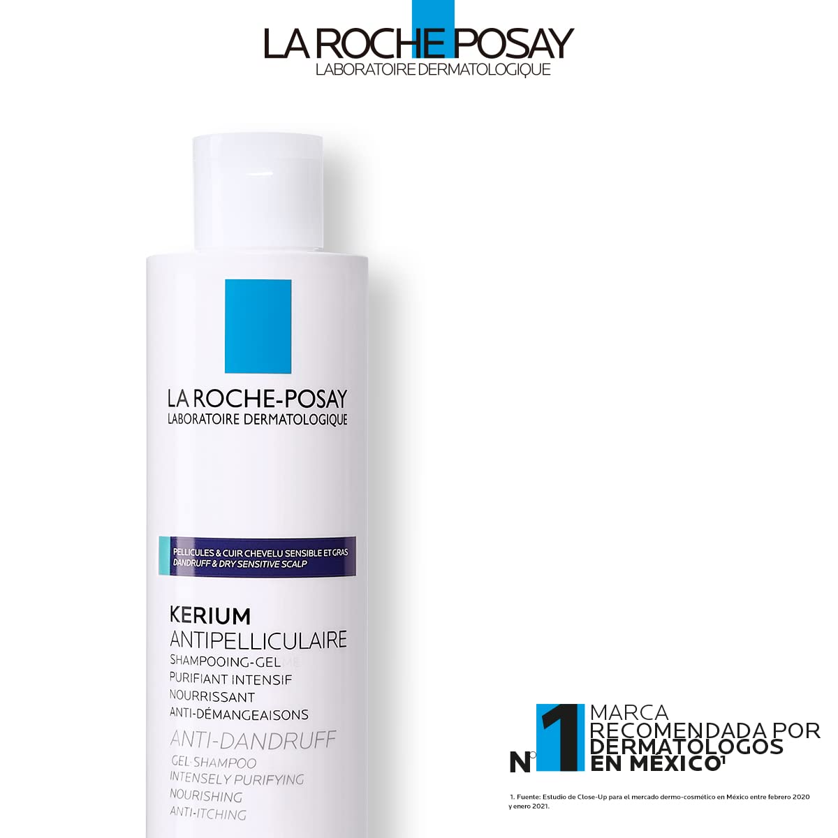 La Roche-Posay Shampooing Gel Shampoo, Pack of 1