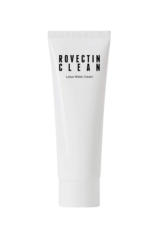 ROVECTIN] Clean Lotus Water Cream- Gentle and Vegan Moisturizer For Skin Purifying (2.0fl.oz, 60ml)