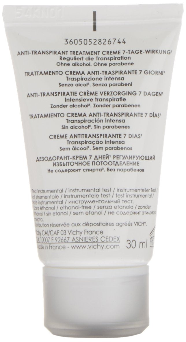 VICHY Creme Anti-Perspirant Deodorant, Pack of 1 (1 x 0.03 kg)