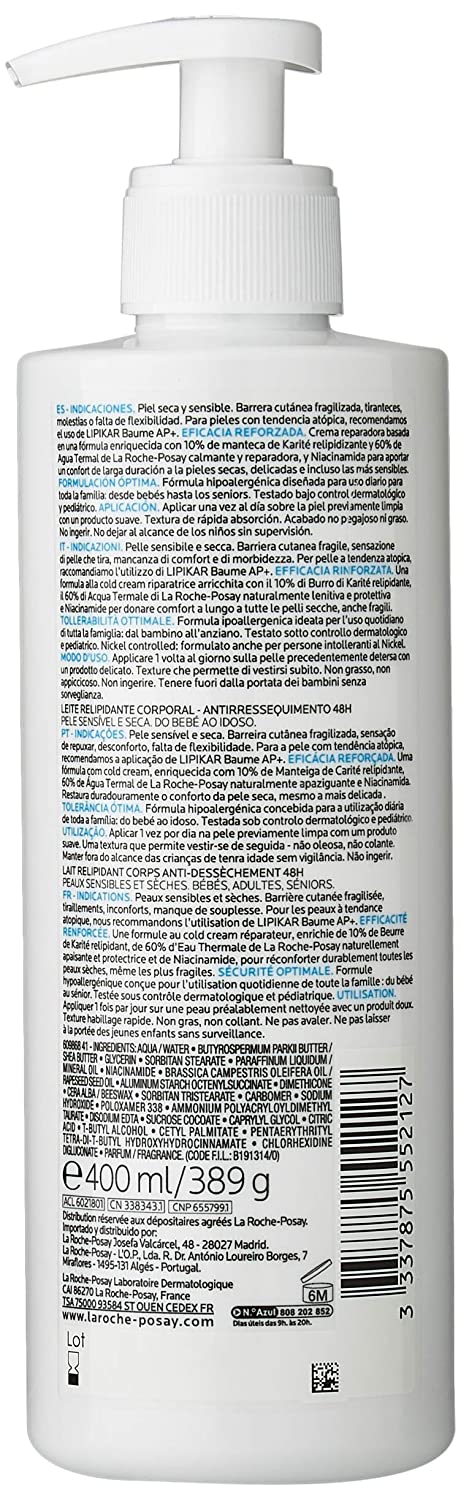 Roche-posay Lipikar lotion, 400 ml