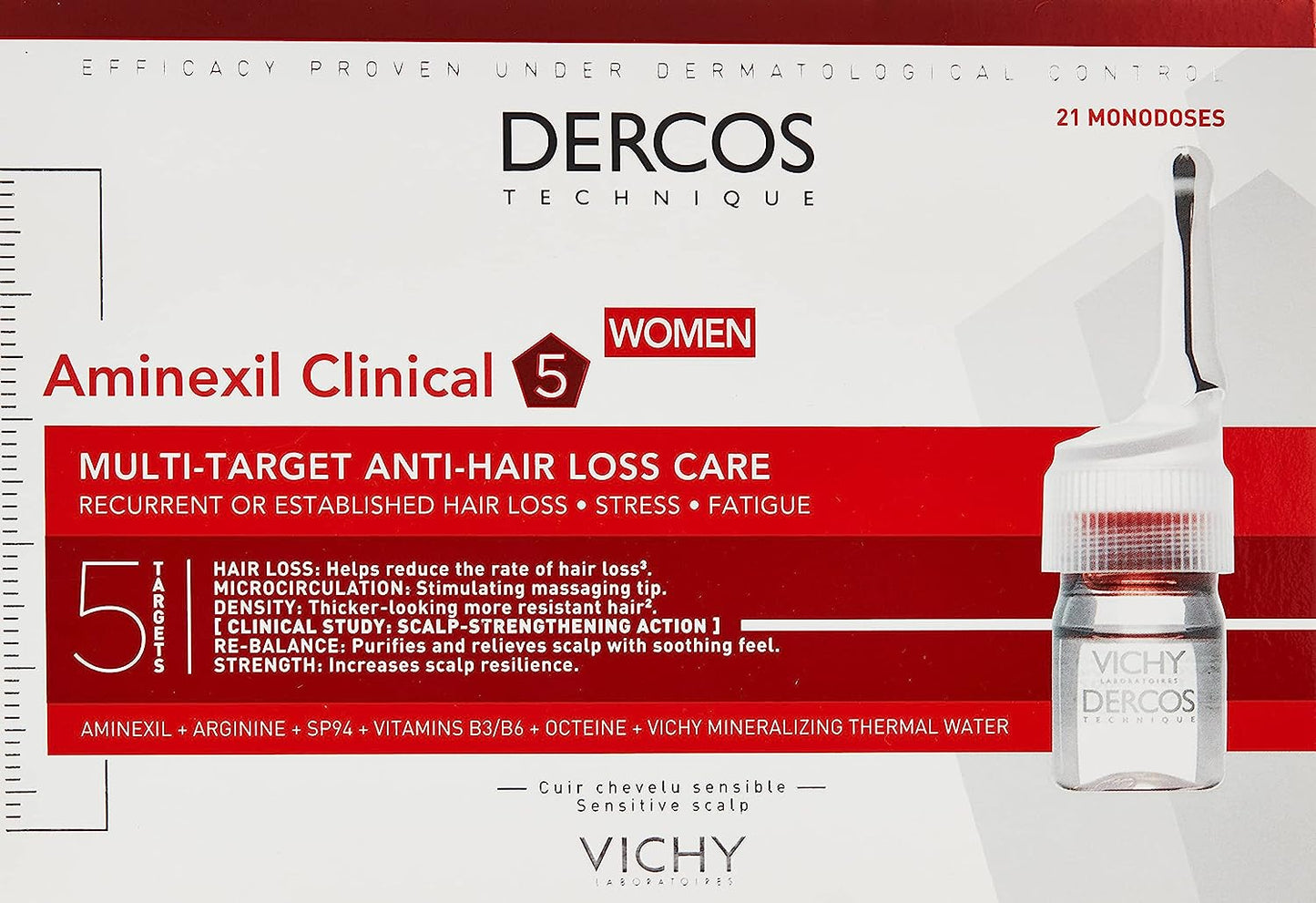 VICHY Dercos Aminexil Clinical 5 Women's 0.3 ml